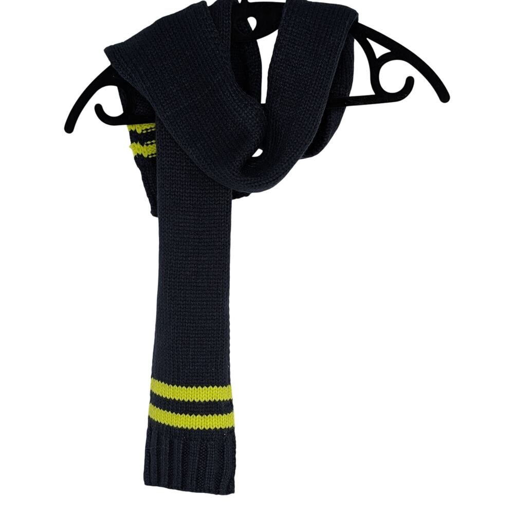 Capelli of New York Boys Navy Stripe Knit Scarf - Picture 2 of 5